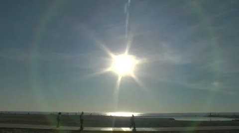 Sun Flare Zoom In Stock Footage 732788