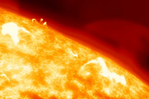 Sun flares NTSC Stock-Footage 492627