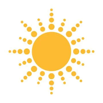 Sun flat icon vector. Summer pictogram. Sunlight symbol. for website design, Stock-Illustration