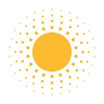 Sun flat icon vector. Summer pictogram. Sunlight symbol. for website design, 스톡 일러스트