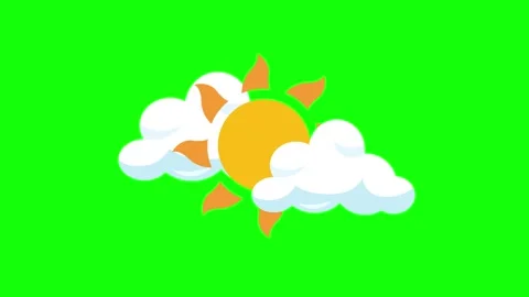 Sun Floating - Chroma Key Green Screen Footage Stock Footage 341328457