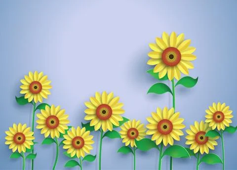 Sun flower. Stock Illustration
