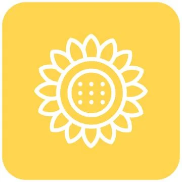 Sun flower Vector Icon Design Illustration Stock Illustration