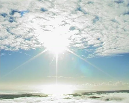 From sun to fog Stock Footage 134514