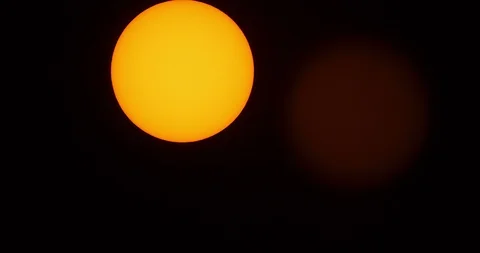 Sun Footage using a Solar Filter, shot in Atlanta, GA. Stock Footage 95426129