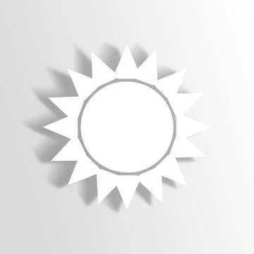Sun fresh shiny creative design Stock Illustration