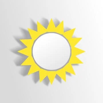 Sun fresh shiny creative design Stock Illustration