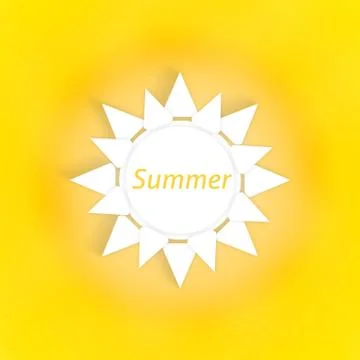 Sun fresh shiny creative design Stock Illustration