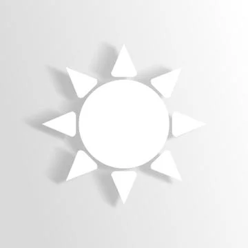 Sun fresh shiny creative design Stock Illustration
