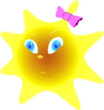 Sun-girl Stock Illustration