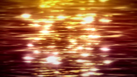 Sun glare reflected in water Stock Footage 231231727