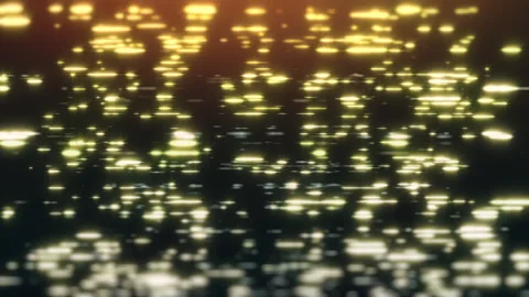 Sun glare reflected in water surface Stock Footage 190559934