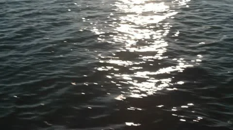 Sun glare on the surface of the sea Stock Footage 11965074