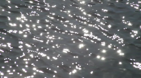 Sun Glare off Water Stock Footage 625798