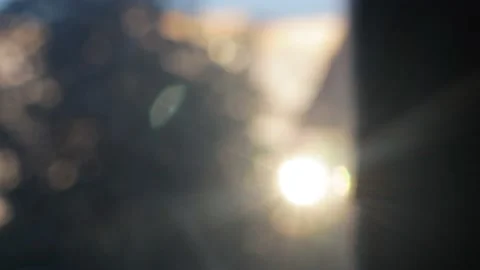 Sun glare in the window blurry video 库存影片 200205662