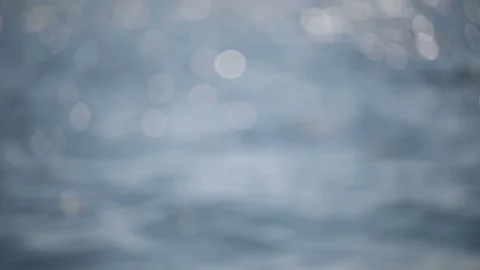 Sun Glares on the Water Surface Stock Footage 120437702