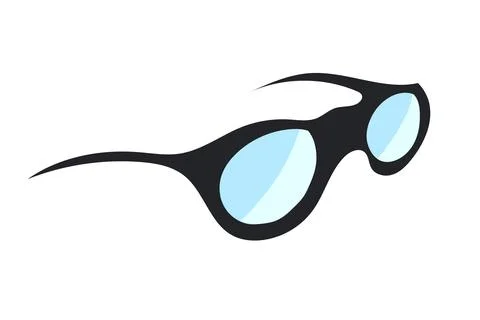 Sun glass vector isolated on white background Stock Illustration