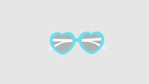 Sun glasses icon concept loop animation video with alpha channel Video stock 270157041