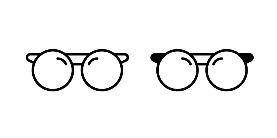 Sun glasses icon design. Simple Vector illustrations.. Stock Illustration