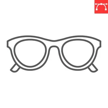 Sun glasses line icon Stock Illustration