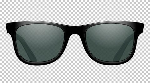 Sun glasses vector illustration realistic Illustrazione stock