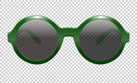 Sun glasses vector illustration realistic Illustrazione stock