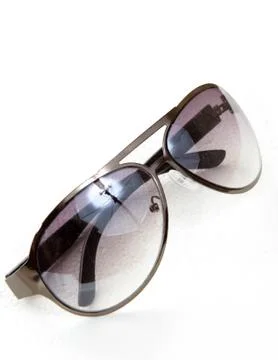 Sun glasses on the white backgrounds Stock Photos