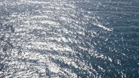 Sun glitter on sea surface. Water surface background. Stock-Footage 88768059