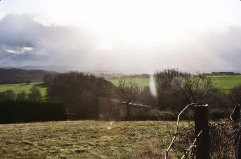 Sun Glow Landscape Stock Photos