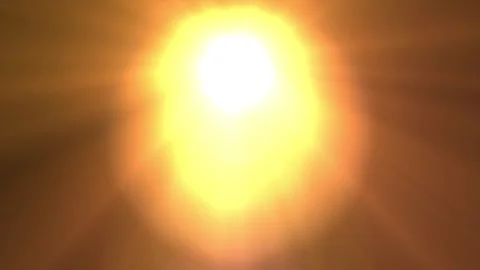 Sun glows with warm yellow intensity 스톡 동영상 345448349