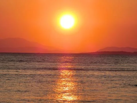 The Sun goes down Stock Photos