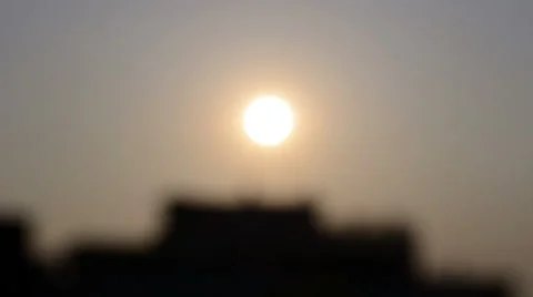 Sun Goes Down in the  sky, time lapse Stock Footage 50148620