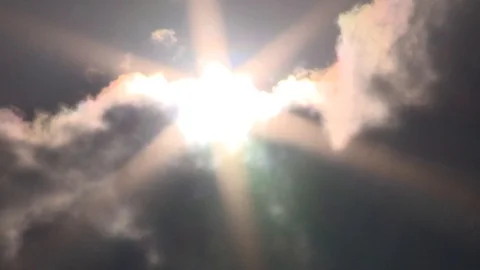 Sun going behind clouds on an autumn day Stock Footage 93782798