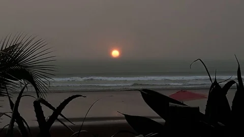 Sun going down Stock Footage 126731209