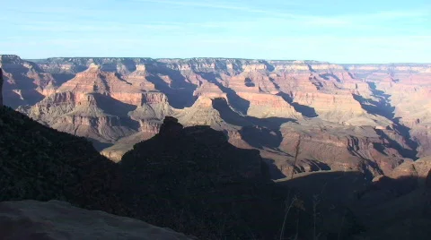 Sun Going Down at the Grand Canyon National Park – Time Lapse Stock Footage 298367