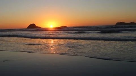 Sun going down on Ocean Stock-Footage 235721058