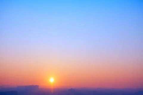 Sun going down Stock Photos