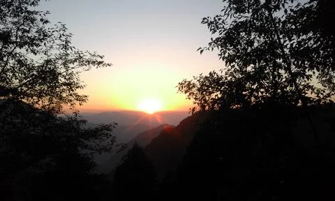 The sun is going down, Stockfoto's