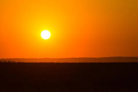 The sun going down Stock Photos