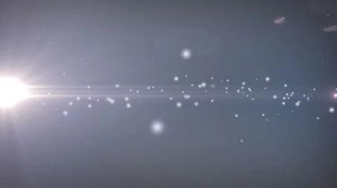 The sun  on a gray background with flying white particles Stock Footage 61469522