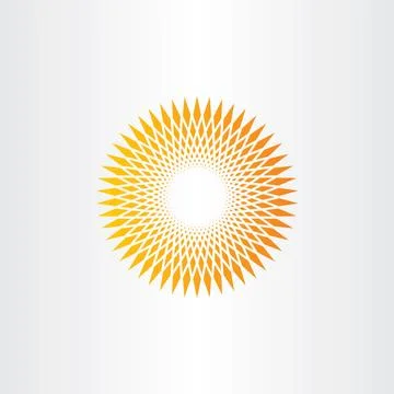 Sun halftone vector background design Stock Illustration