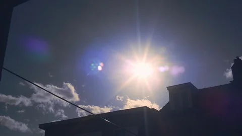 Sun &amp; Halo 3 Stock Footage 88742454
