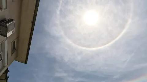 Sun Halo Effect (optical phenomenon) | Stock Video | Pond5