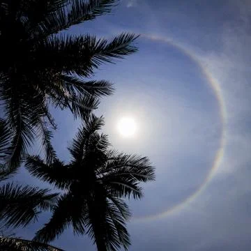 Sun halo Stock Photos