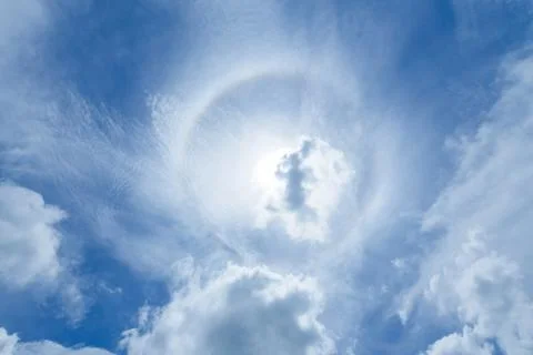 Sun halo Stock Photos