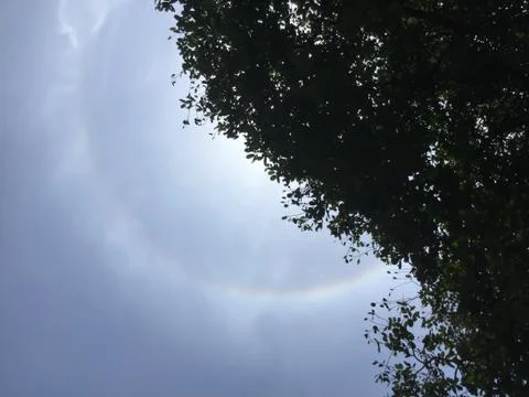 Sun halo. Foto stock