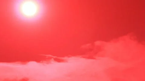 Sun with halo in the red sky 스톡 동영상 11527607
