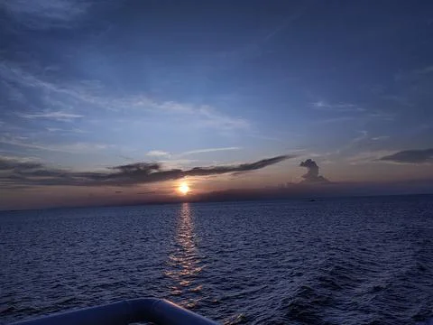 THE SUN HAS SET BLUE Stock Photos