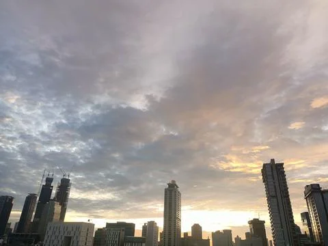 The sun has set Foto stock