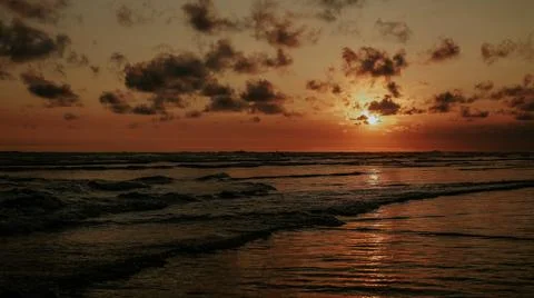 The sun has set Stock Photos